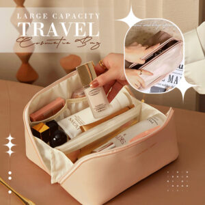 Zip-Open Travel Makeup & Toiletry Bag