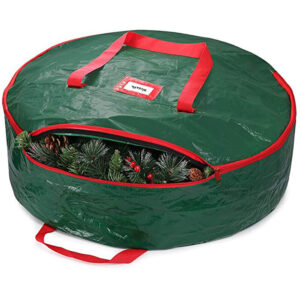 Wreath Storage Bag — Green, 60 × 18 cm