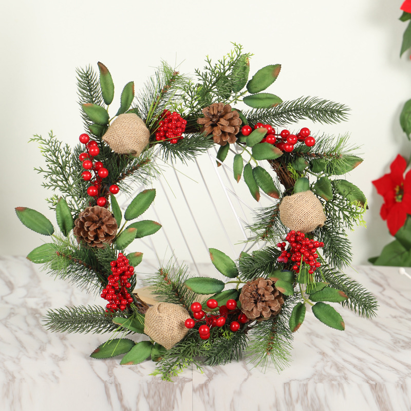 Christmas Pine & Berry Wreath