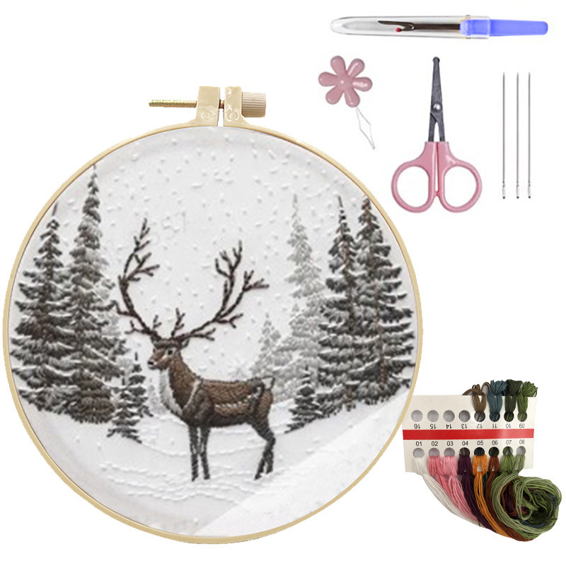 Embroidery Craft Kit with 15 cm Hoop - Image 10