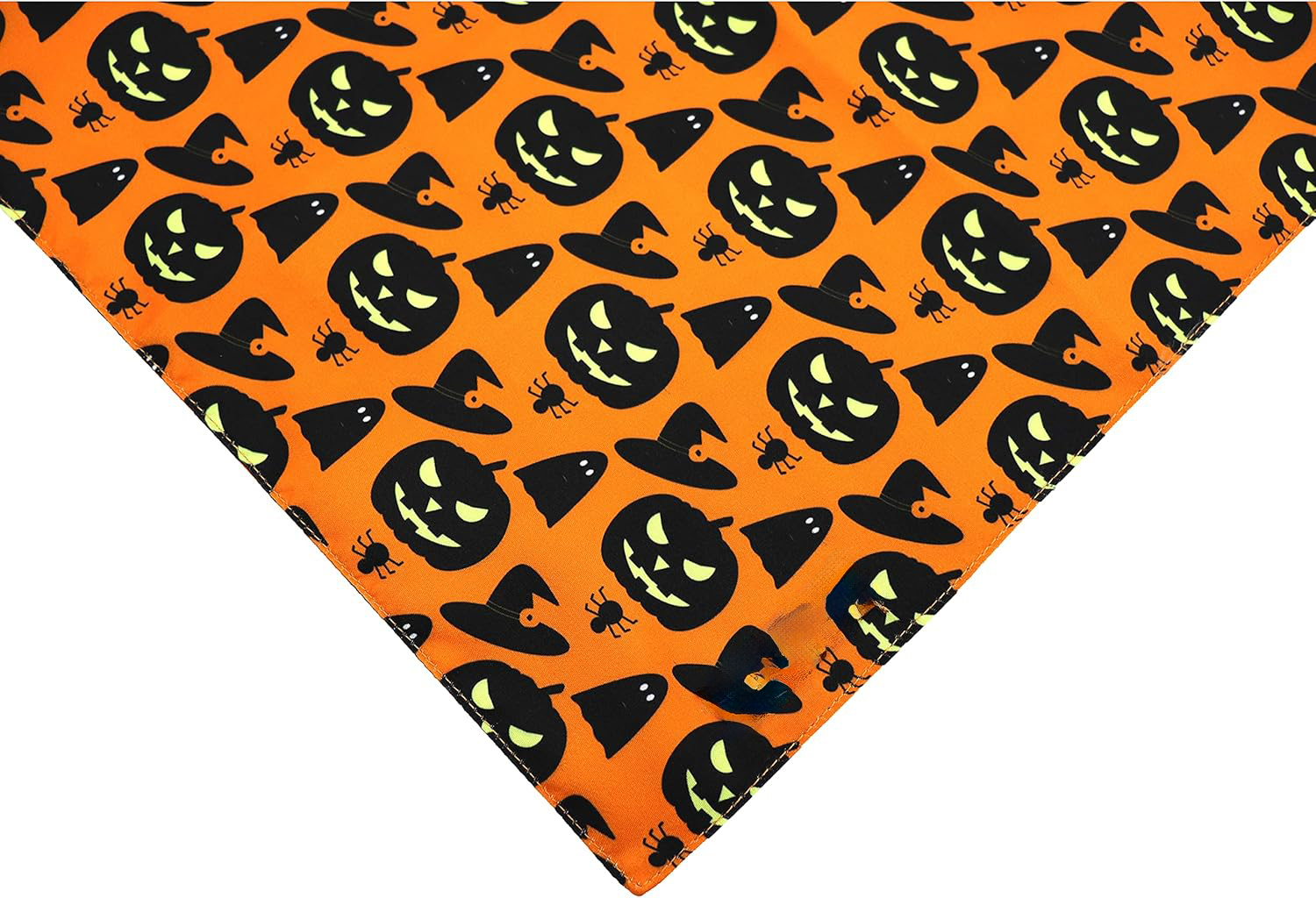 Halloween Pet Bandana — Orange Pumpkin Print